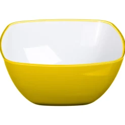 Taça quadrada amarela 14cm