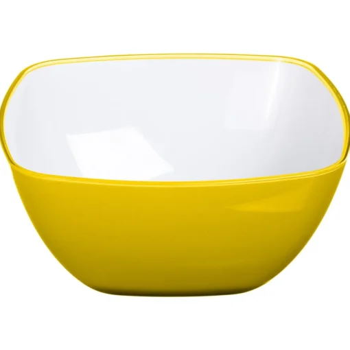 Taça quadrada amarela 14cm