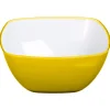 Taça quadrada amarela 19cm