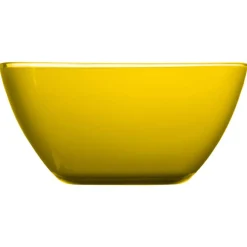 Taça quadrada amarela 19cm