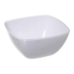 Taça quadrada branca 19cm