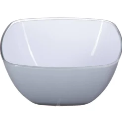 Taça quadrada cinza 19cm