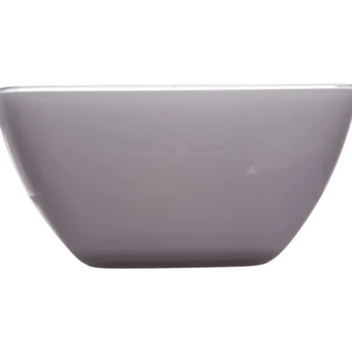 Taça quadrada cinza 19cm