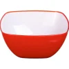 Taça quadrada vermelha 19cm