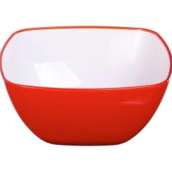 Taça quadrada vermelha 19cm