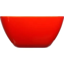Taça quadrada vermelha 19cm