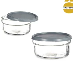 Taça redonda em vidro com tampa 415ml