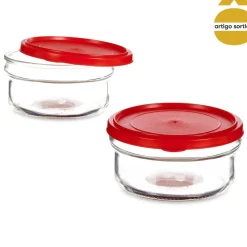 Taça redonda em vidro com tampa 415ml