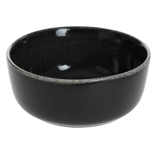 Taça TERRE INCONNUE preta de grés 15cm
