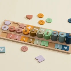 Tabuleiro atividades com 75 peças MONTESSORI