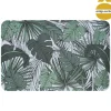 Tabuleiro de melamina decoração folhas