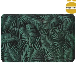 Tabuleiro de melamina decoração folhas