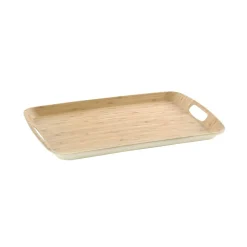Tabuleiro de servir em bambu 26x38cm