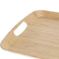 Tabuleiro de servir em bambu 26x38cm