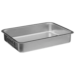 Tabuleiro para forno em inox com grelha 30x40cm