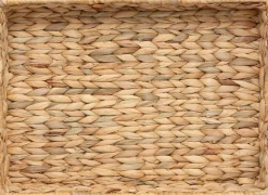 Tabuleiro retangular HARMONY bege em juta