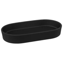 Tabuleiro wc COCON preto em cerâmica