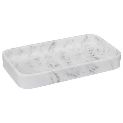 Tabuleiro wc LEA branco efeito mármore