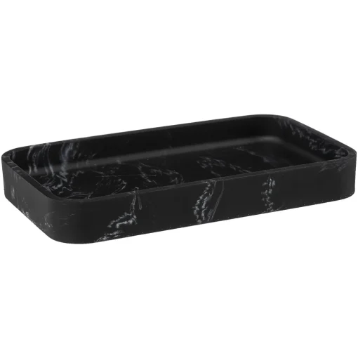 Tabuleiro wc LEA preto efeito mármore