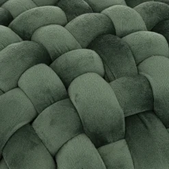 Tamborete AKEMI verde em veludo