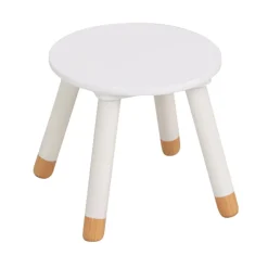 Tamborete DOUCEUR branco 26,5x24x24cm