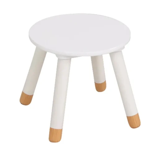 Tamborete DOUCEUR branco 26,5x24x24cm