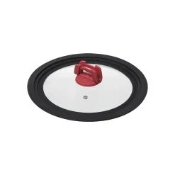 Tampa de vidro e silicone para caçarola