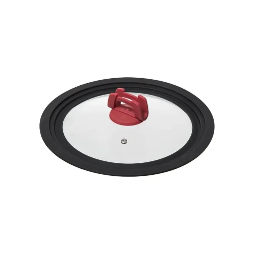 Tampa de vidro e silicone para caçarola