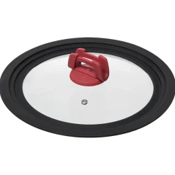 Tampa de vidro e silicone para caçarola