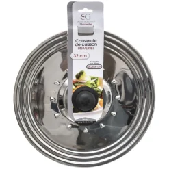 Tampa inox para caçarola 26/28/30cm