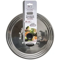 Tampa inox para caçarola 22/24/26cm