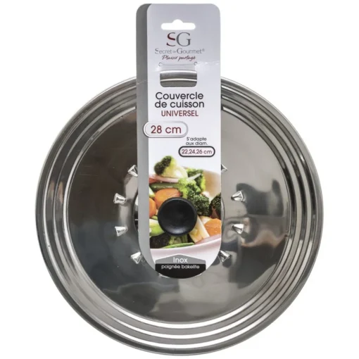 Tampa inox para caçarola 22/24/26cm