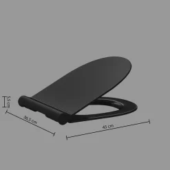 Tampa wc soft close preta