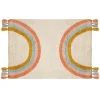 Tapete arco-íris TUFT com tassels rainbow 100x150cm
