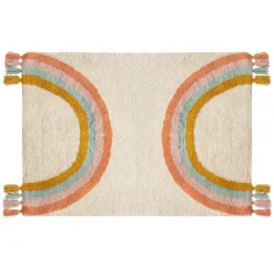 Tapete arco-íris TUFT com tassels rainbow 100x150cm
