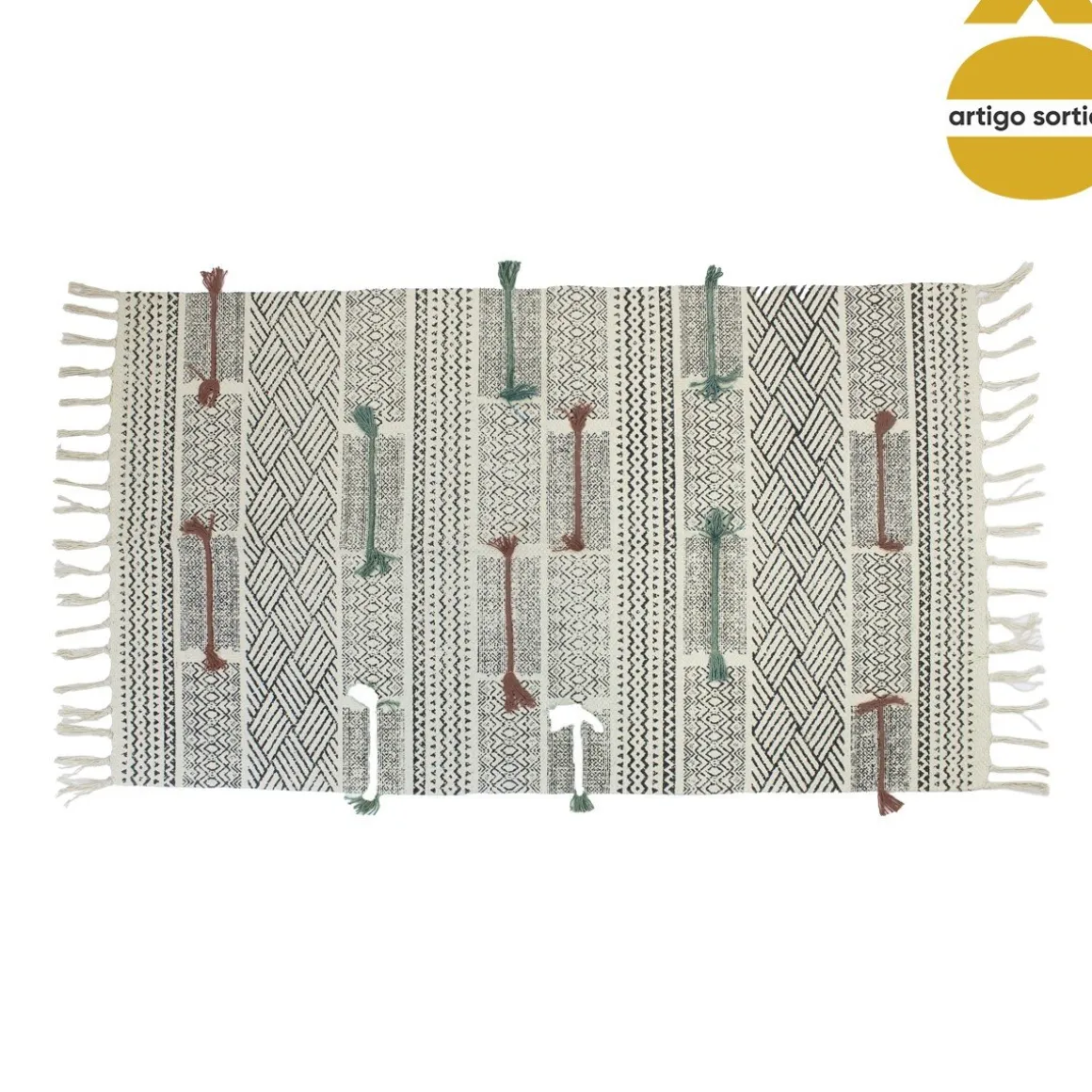 Tapete ARUBA multicolor com franjas 160x230cm