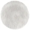Tapete branco com pelo sintético 90cm