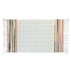 Tapete CRETA cinza com franjas 120x160cm