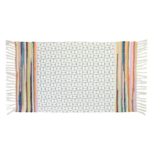 Tapete CRETA cinza com franjas 120x160cm