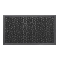 Tapete cubique preto 43x75cm