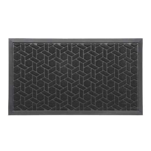 Tapete cubique preto 43x75cm