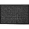 Tapete de entrada cinza escuro 40x60cm