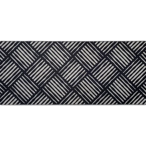 Tapete de entrada cinza ÁFRICA 50x120cm