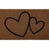 Tapete de entrada corações 45x75cm