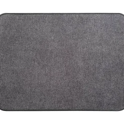 Tapete de entrada HEXAGONE cinza escuro 45x60cm