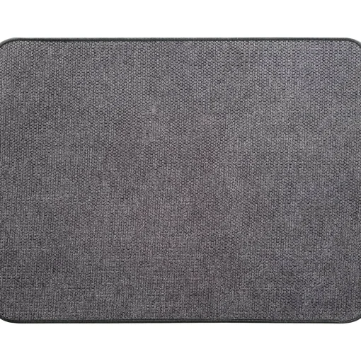 Tapete de entrada HEXAGONE cinza escuro 45x60cm