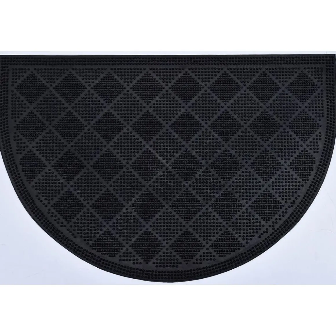 Tapete de entrada meia lua preto