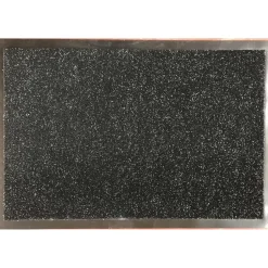 Tapete de entrada preto 80x120cm