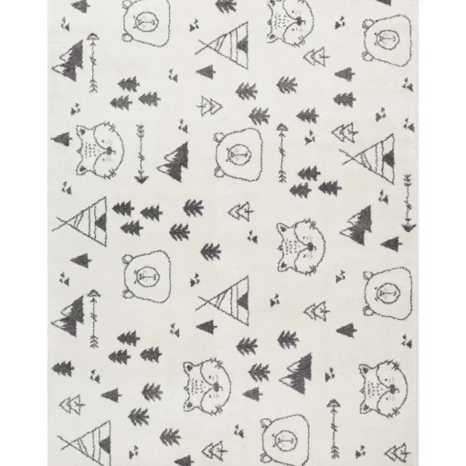 Tapete GIO bosque cinza 80x150cm