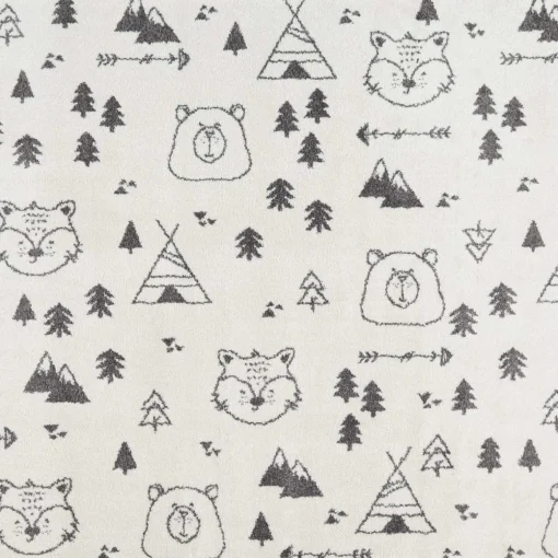 Tapete GIO bosque cinza 80x150cm